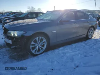 2016 BMW 5 Series 535i z VIN WBA5B1C51GG134656, wystawiony jako Copart lot #87825405 z przebiegiem 61 751 mil mil oraz Szkoda całkowita • Salvage title. Historia ofert i sprzedaży dostępna na DreamBid. Obrazek 1.