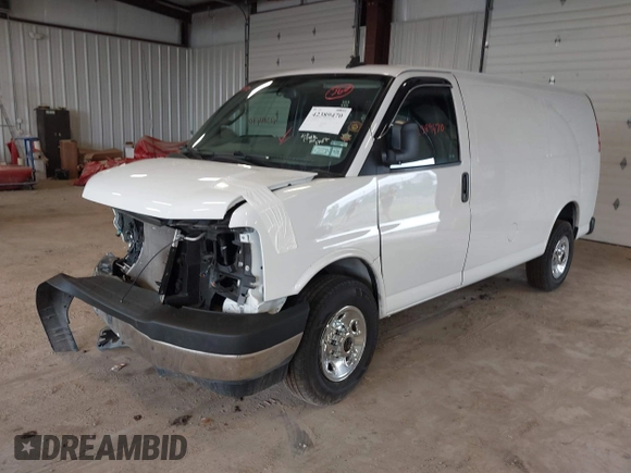 2022 Chevrolet Express Cargo with VIN 1GCWGAFP4N1155524, listed as a IAAI auction lot 42389470 with 33,655 mi miles and . Bid and sale history available at DreamBid. Image 17.