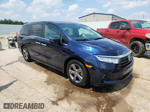 2022 Honda Odyssey EX с VIN 5FNRL6H5XNB009976, выставлен на аукционе Copart как лот 60521595 с пробегом 66 375 миль миль и Списание • Salvage title. История ставок и продаж доступна на DreamBid. Изображение 4.