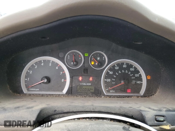 2005 Hyundai Santa Fe GLS with VIN KM8SC73E85U996207, listed as a Copart auction lot 76542804 with 200,032 mi miles and Non Repairable. Bid and sale history available at carsss.com. Image 9.