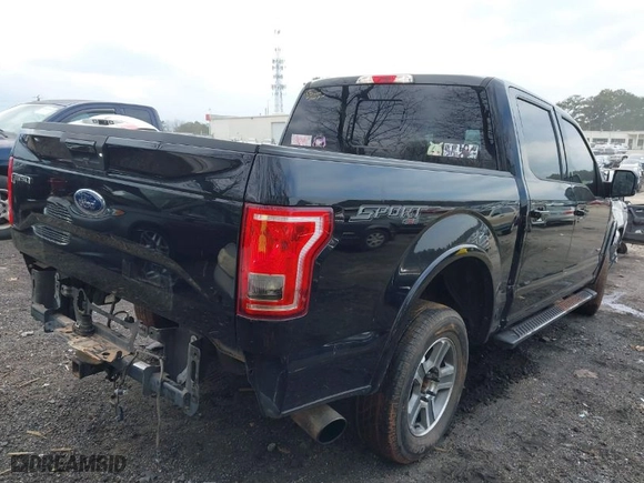 2017 Ford F-150 XL with VIN 1FTEW1EP5HFC55946, listed as a IAAI auction lot 41508349 with 127,290 mi miles. Bid and sale history available at carsss.com. Image 4.