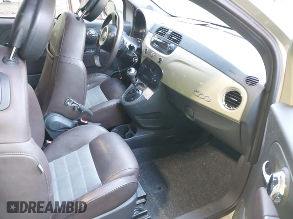 2012 FIAT 500 Sport with VIN 3C3CFFBR6CT332269, listed as a IAAI auction lot 42576895 with 132,362 mi miles and . Bid and sale history available at DreamBid. Image 5.