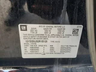 2016 Cadillac Escalade Platinum with VIN 1GYS3DKJ5GR105128, listed as a Copart auction lot 71834854 with 124,711 mi miles and Non Repairable. Bid and sale history available at carsss.com. Image 13.