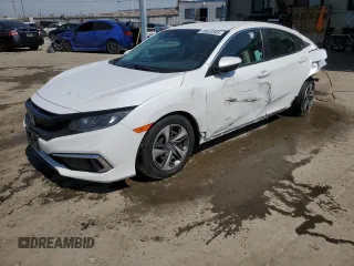 2020 Honda Civic LX z VIN 19XFC2F69LE201741, wystawiony jako Copart lot #49923505 z przebiegiem 57 538 mil mil oraz Szkody całkowita. Historia ofert i sprzedaży dostępna na DreamBid. Obrazek 1.