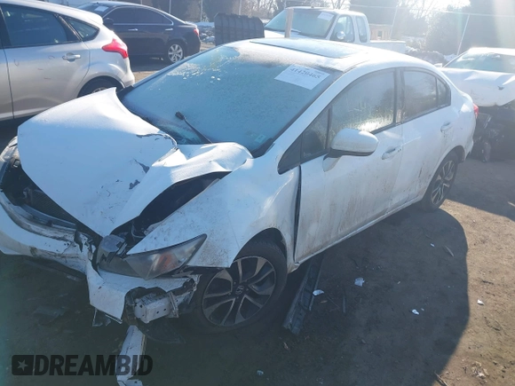 2015 Honda Civic EX with VIN 19XFB2F84FE261662, listed as a IAAI auction lot 41420465 with 140,201 mi miles and . Bid and sale history available at carsss.com. Image 2.