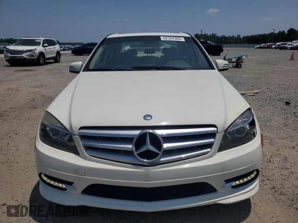 2011 Mercedes-Benz C 300 Sport with VIN WDDGF5EB8BR185097, listed as a Copart auction lot 62524365 with 166,313 mi miles and Salvage title. Bid and sale history available at DreamBid. Image 5.