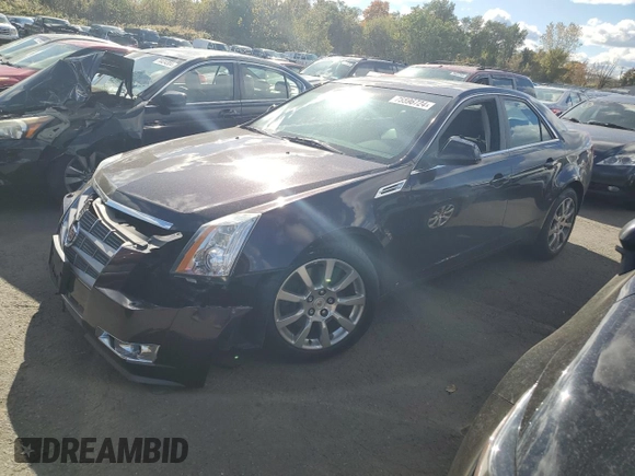 2008 Cadillac CTS AWD w/1SB with VIN 1G6DT57V780185329, listed as a Copart auction lot 75596724 with 122,387 mi miles and Salvage Title. Bid and sale history available at carsss.com. Image 1.