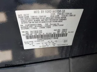 2017 Ford Police Interceptor с VIN 1FAHP2MK8HG119848, выставлен на аукционе IAAI как лот 42482045 с пробегом 76 054 миль миль и . История ставок и продаж доступна на DreamBid. Изображение 9.