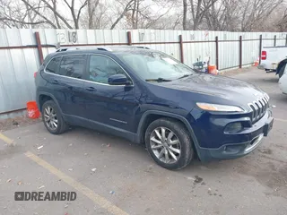 2014 Jeep Cherokee Limited with VIN 1C4PJLDB8EW212657, listed as a IAAI auction lot 41132319 with 117,754 mi miles and . Bid and sale history available at DreamBid. Image 1.