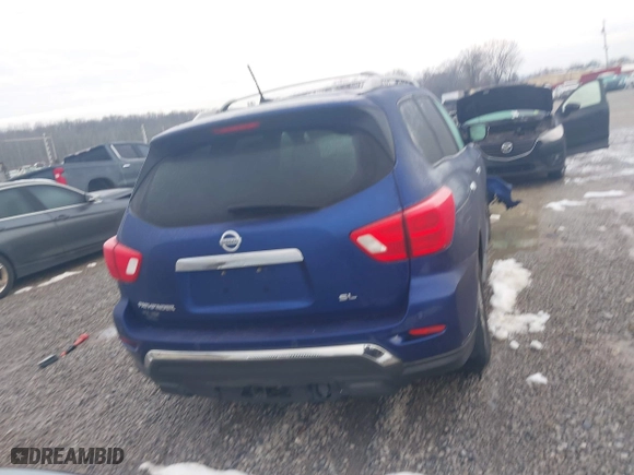 2017 Nissan Pathfinder SV with VIN 5N1DR2MN8HC634008, listed as a IAAI auction lot 41281853 with 1 mi miles. Bid and sale history available at carsss.com. Image 16.