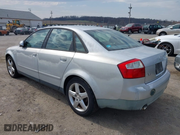 2003 Audi A4 1.8T with VIN WAULC68E83A252078, listed as a IAAI auction lot 41793838 with 157,344 mi miles. Bid and sale history available at carsss.com. Image 3.