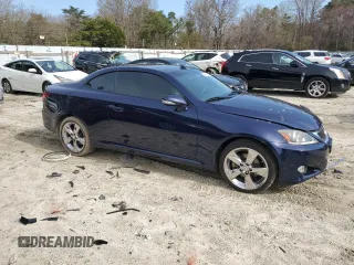 2011 Lexus IS 250 C with VIN JTHFF2C20B2520593, listed as a Copart auction lot 51487265 with 114,101 mi miles and Salvage Title. Bid and sale history available at DreamBid. Image 4.