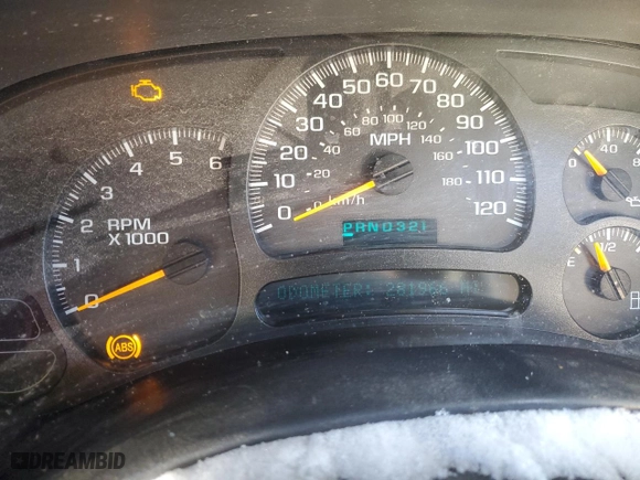 2004 Chevrolet Tahoe LT with VIN 1GNEK13Z34R242614, listed as a Copart auction lot 45145475 with 281,966 mi miles and Salvage Title. Bid and sale history available at carsss.com. Image 9.