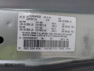 2004 Dodge Caravan SE with VIN 1D4GP24R94B534271, listed as a IAAI auction lot 42121007 with 218,764 mi miles and . Bid and sale history available at carsss.com. Image 9.