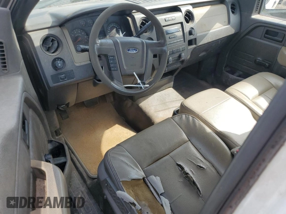 2010 Ford F-150 XL with VIN 1FTMF1CW4AKB46235, listed as a Copart auction lot 56931335 with 117,402 mi miles and Salvage title. Bid and sale history available at DreamBid. Image 8.