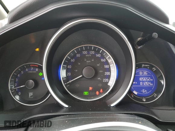 2015 Honda Fit EX-L with VIN 3HGGK5H81FM108568, listed as a Copart auction lot 46256745 with 185,652 mi miles and Salvage Title. Bid and sale history available at carsss.com. Image 9.