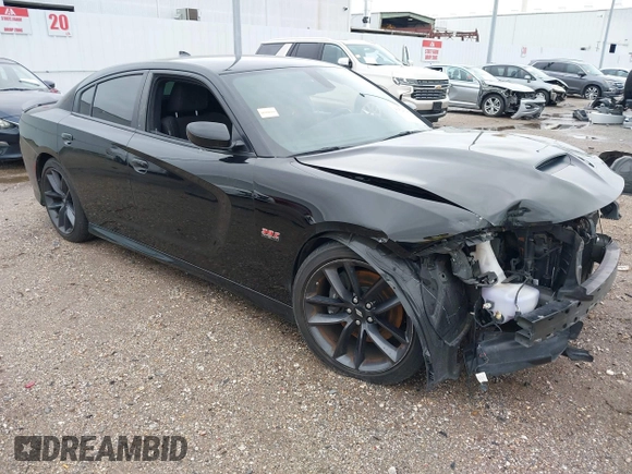 2019 Dodge Charger Scat Pack with VIN 2C3CDXGJ8KH736812, listed as a IAAI auction lot 41526787 with 109,029 mi miles and . Bid and sale history available at DreamBid. Image 1.
