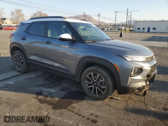 2022 Chevrolet TrailBlazer ACTIV with VIN KL79MVSL4NB061568, listed as a Copart auction lot 41709375 with 30,367 mi miles and Salvage Title. Bid and sale history available at carsss.com. Image 4.