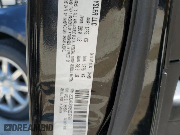 2008 Chrysler 300 z VIN 2C3LA33G68H263769, wystawiony jako Copart lot #53040145 z przebiegiem 125 461 mil mil oraz Szkoda całkowita • Salvage title. Historia ofert i sprzedaży dostępna na DreamBid. Obrazek 12.