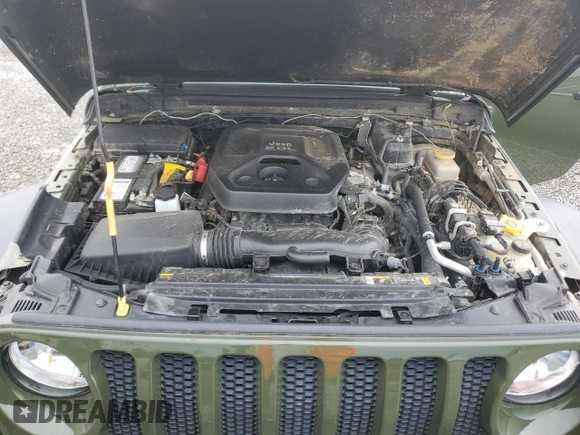 2021 Jeep Wrangler Unlimited Sport S with VIN 1C4HJXDNXMW717149, listed as a Copart auction lot 55469785 with 68,808 mi miles and Salvage title. Bid and sale history available at DreamBid. Image 12.