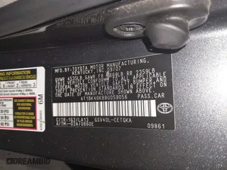 2008 Toyota Camry LE with VIN 4T1BK46K88U059056, listed as a IAAI auction lot 41967507 with 166,383 mi miles. Bid and sale history available at carsss.com. Image 9.