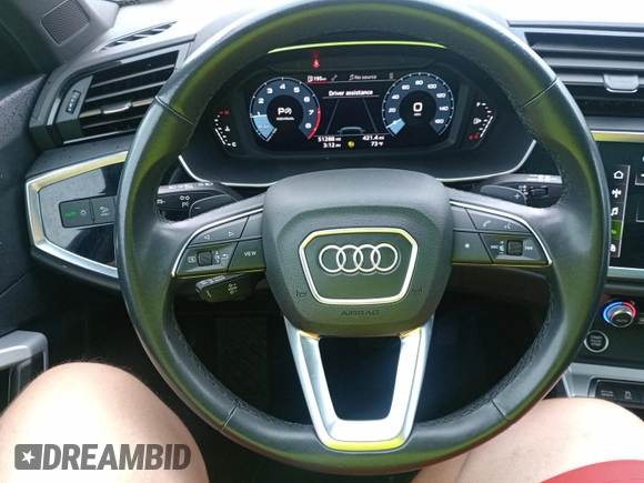 2023 Audi Q3 S line Premium with VIN WA1DECF37P1112072, listed as a IAAI auction lot 42744228 with 51,288 mi miles and . Bid and sale history available at DreamBid. Image 38.