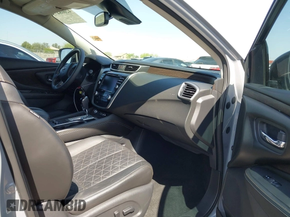 2023 Nissan Murano Platinum with VIN 5N1AZ2DJ6PC104036, listed as a IAAI auction lot 42008473 with 25,463 mi miles and . Bid and sale history available at DreamBid. Image 5.