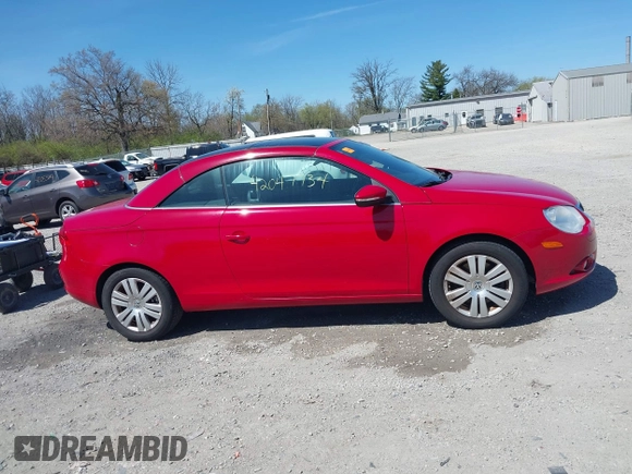 2009 Volkswagen Eos Komfort with VIN WVWBA71F39V008482, listed as a IAAI auction lot 42047734 with 109,307 mi miles and . Bid and sale history available at DreamBid. Image 13.