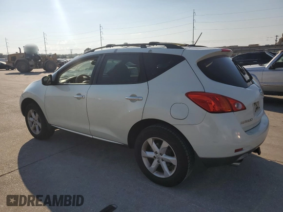 2009 Nissan Murano SL with VIN JN8AZ18UX9W020164, listed as a Copart auction lot 72122864 with 151,954 mi miles and Salvage Title. Bid and sale history available at carsss.com. Image 2.