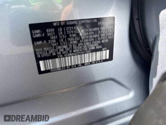 2023 Subaru Ascent Premium z VIN 4S4WMAAD2P3401303, wystawiony jako IAAI lot #42836533 z przebiegiem 30 589 mil mil oraz . Historia ofert i sprzedaży dostępna na DreamBid. Obrazek 26.