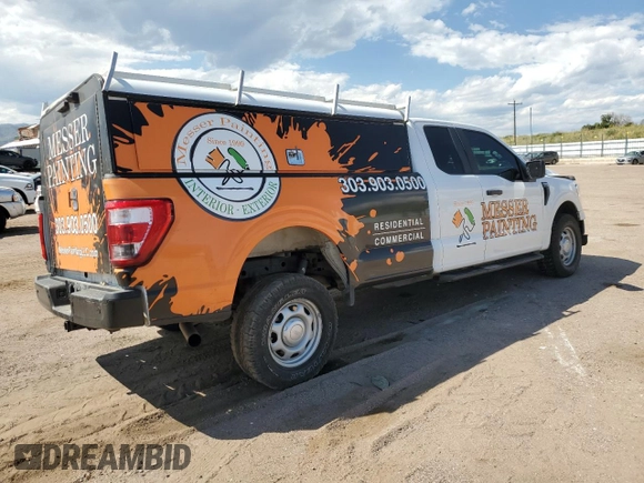 2022 Ford F-150 XL z VIN 1FTFX1E86NKD22373, wystawiony jako Copart lot #69963114 z przebiegiem 96 983 mil mil oraz Szkoda całkowita • Salvage title. Historia ofert i sprzedaży dostępna na DreamBid. Obrazek 3.