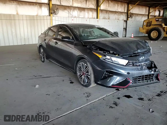 2022 Kia Forte GT with VIN 3KPF44AC8NE465235, listed as a Copart auction lot 77282544 with 16,155 mi miles and Salvage Title. Bid and sale history available at carsss.com. Image 10.