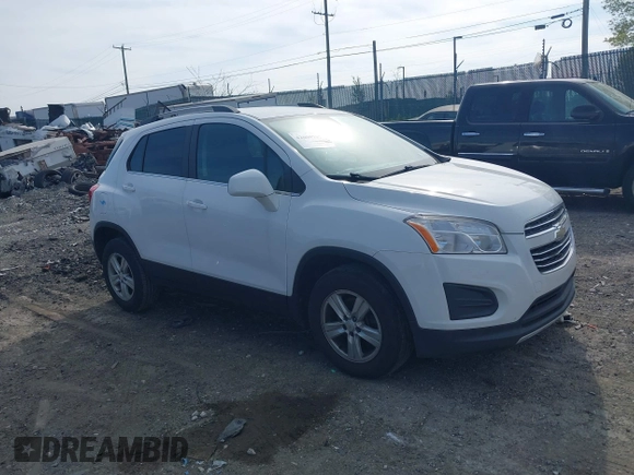 2016 Chevrolet Trax LT with VIN KL7CJPSB5GB605967, listed as a IAAI auction lot 42059782 with 125,212 mi miles and . Bid and sale history available at DreamBid. Image 1.
