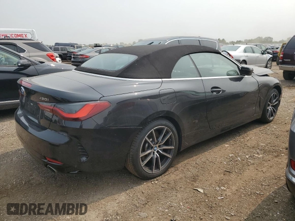 2024 BMW 4 Series 430i xDrive with VIN WBA43AT08RCN29375, listed as a Copart auction lot 60262705 with 38,993 mi miles and Clean title. Bid and sale history available at DreamBid. Image 3.