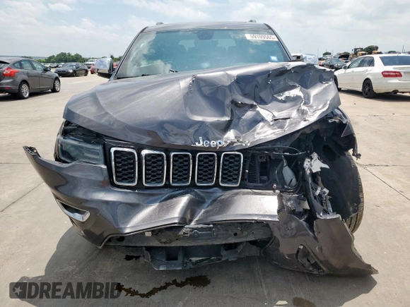 2017 Jeep Grand Cherokee Limited with VIN 1C4RJEBG4HC678756, listed as a Copart auction lot 59109565 with 77,505 mi miles and Salvage title. Bid and sale history available at DreamBid. Image 5.