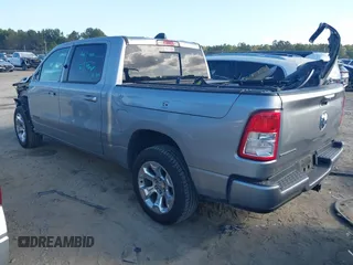 2019 Ram 1500 Big Horn with VIN 1C6RREFG9KN813705, listed as a IAAI auction lot 40697745 with 76,411 mi miles and . Bid and sale history available at DreamBid. Image 3.