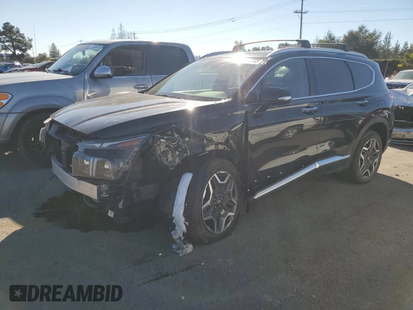 2023 Hyundai Santa Fe Hybrid Limited with VIN 5NMS5DA1XPH001157, listed as a Copart auction lot 87974745 with 14,354 mi miles and Salvage Title. Bid and sale history available at carsss.com. Image 1.