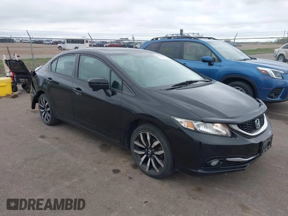 2015 Honda Civic EX-L z VIN 19XFB2F93FE066953, wystawiony jako IAAI lot #42177521 z przebiegiem 141 486 mil mil oraz . Historia ofert i sprzedaży dostępna na DreamBid. Obrazek 1.