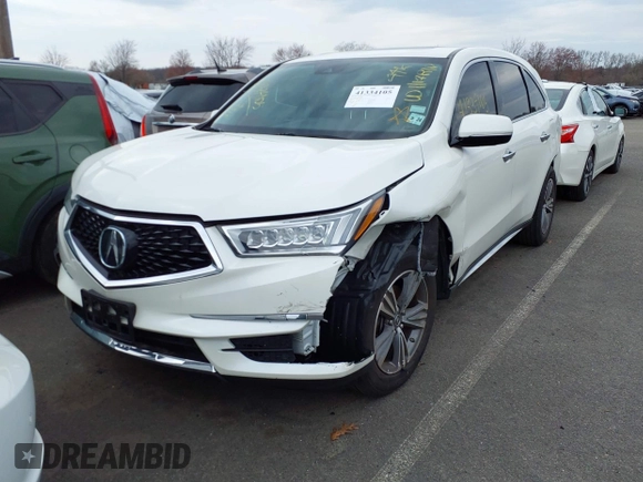 2019 Acura MDX with VIN 5J8YD4H32KL035848, listed as a IAAI auction lot 41334105 with 44,109 mi miles. Bid and sale history available at carsss.com. Image 2.
