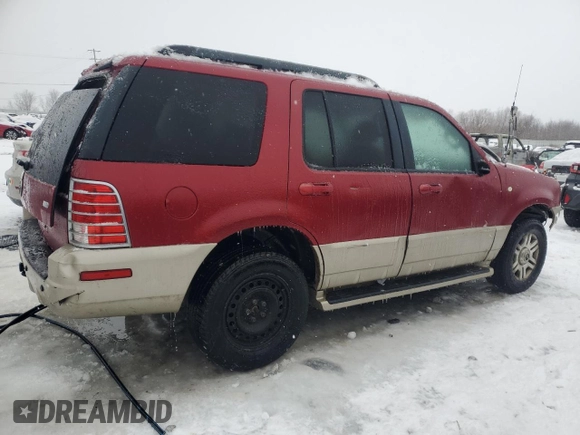 2005 Mercury Mountaineer with VIN 4M2ZU86E95ZJ31597, listed as a Copart auction lot 41633035 with 266,358 mi miles and Clean title. Bid and sale history available at DreamBid. Image 3.