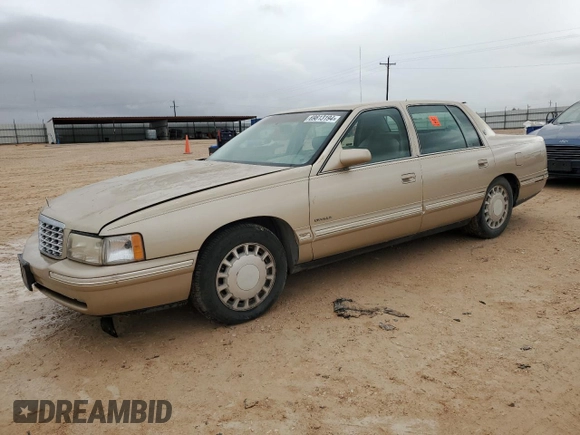 1998 Cadillac DeVille with VIN 1G6KD54Y4WU742951, listed as a Copart auction lot 69813194 with 0 mi miles and Clean Title. Bid and sale history available at carsss.com. Image 1.