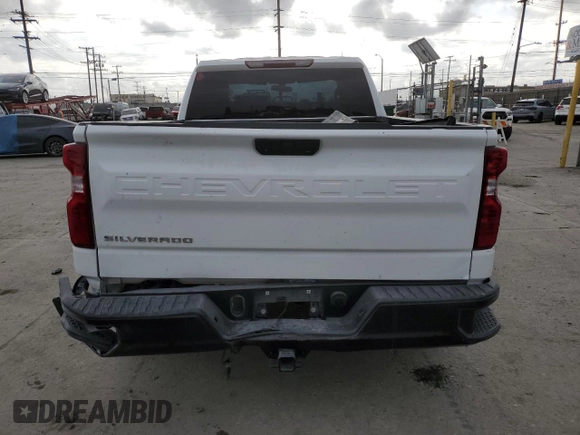 2020 Chevrolet Silverado 1500 Work Truck with VIN 1GCRYAEF7LZ166356, listed as a Copart auction lot 54688635 with 57,733 mi miles and Salvage Title. Bid and sale history available at carsss.com. Image 6.
