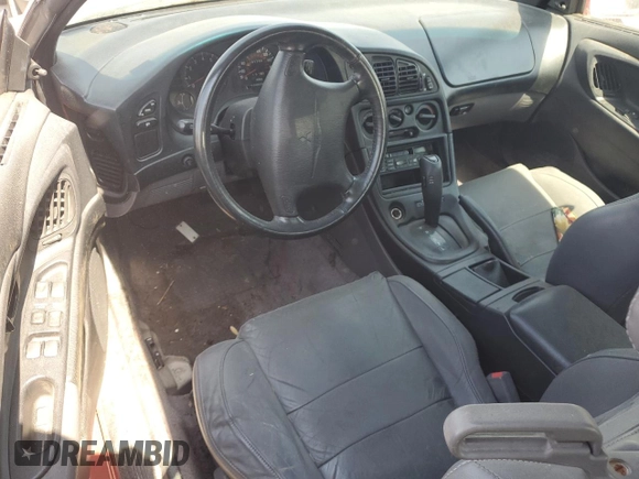 1998 Mitsubishi Eclipse GS with VIN 4A3AX35G7WE012565, listed as a Copart auction lot 76321434 with 0 mi miles and Salvage Title. Bid and sale history available at carsss.com. Image 8.
