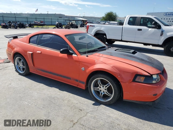 2004 Ford Mustang Premium Mach 1 with VIN 1FAFP42R34F135247, listed as a Copart auction lot 62766625 with 125,285 mi miles and Clean title. Bid and sale history available at DreamBid. Image 4.