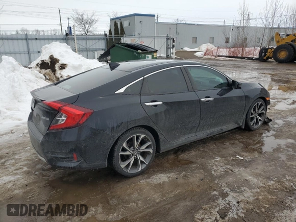 2020 Honda Civic Sedan Touring with VIN 2HGFC1F97LH106055, listed as a Copart auction lot 46588735 with 94,374 mi miles and Clean Title. Bid and sale history available at carsss.com. Image 3.