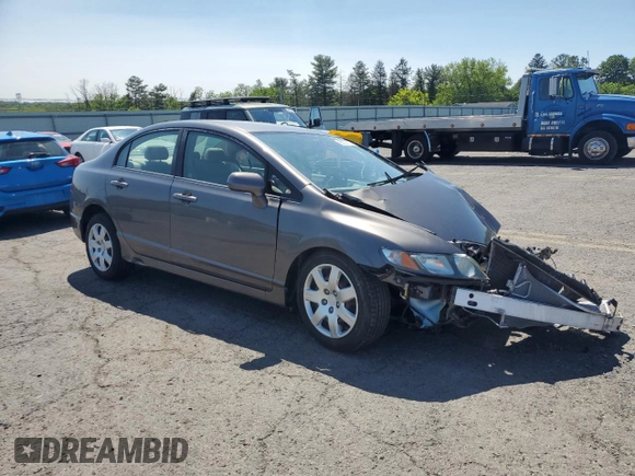 2009 Honda Civic LX z VIN 19XFA16559E020457, wystawiony jako Copart lot #58721185 z przebiegiem Nie podano mil oraz Szkoda całkowita • Salvage title. Historia ofert i sprzedaży dostępna na DreamBid. Obrazek 4.