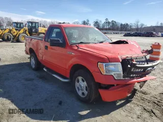 2014 Ford F-150 XL with VIN 1FTMF1CM6EFB93294, listed as a Copart auction lot 46037925 with 0 mi miles and Salvage Title. Bid and sale history available at carsss.com. Image 4.