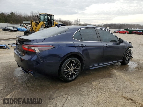 2021 Toyota Camry SE Nightshade with VIN 4T1G11AK4MU406200, listed as a Copart auction lot 45210035 with 85,490 mi miles and Salvage Title. Bid and sale history available at carsss.com. Image 3.