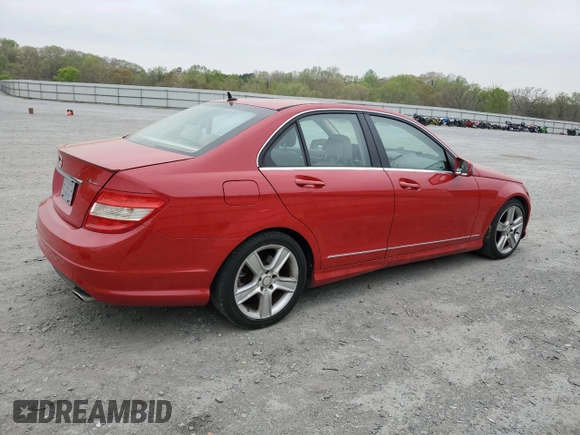 2011 Mercedes-Benz C with VIN WDDGF5EBXBR158693, listed as a Copart auction lot 51616425 with 123,994 mi miles and Salvage Title. Bid and sale history available at carsss.com. Image 3.