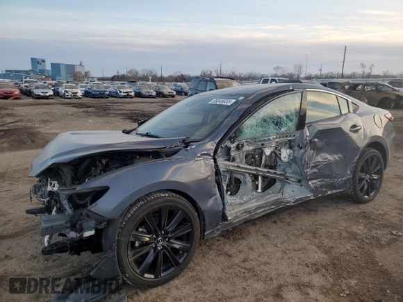 2021 Mazda 6 Carbon Edition with VIN JM1GL1WY6M1608632, listed as a Copart auction lot 88045655 with 48,749 mi miles and Salvage Title. Bid and sale history available at DreamBid. Image 1.